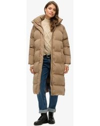 Superdry - & Co Classic Long Hooded Puffer Coat - Lyst
