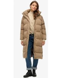 Superdry - Classic Longline Hooded Puffer Coat - Lyst