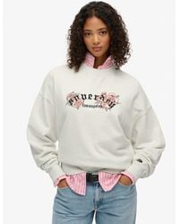 Superdry - Night Garden Oversized Crew Sweatshirt - Lyst