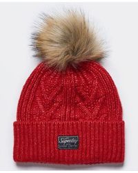 Superdry - Luxe Kabelbeanie - Lyst