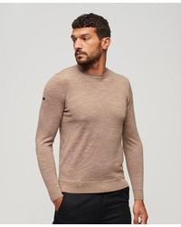 Superdry - Merino Crew Neck Jumper - Lyst