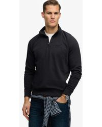 Superdry - & Co Essential Logo Raglan Henley Sweatshirt - Lyst