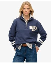 Superdry - Athletic Essentials Applique Half Zip Sweatshirt - Lyst