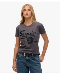 Superdry - & Co Band Merch Fitted T-shirt - Lyst