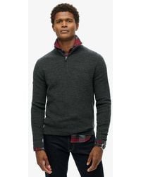Superdry - & Co Merino Half Zip Jumper - Lyst
