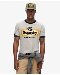Superdry - Core Logo Ringer Workwear Graphic Crew Neck T-shirt - Lyst