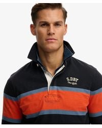 Superdry - & Co Vintage Athletic Stripe Rugby Top - Lyst