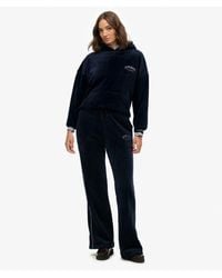 Superdry - Country Club Velour Rechte joggingbroek - Lyst