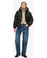 Superdry - Ladies Classic Hooded Sports Puffer Jacket - Lyst