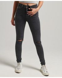 Superdry - Organic Cotton High Rise Skinny Denim Jeans - Lyst