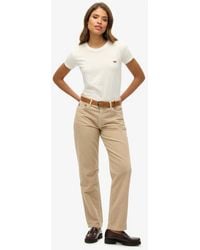 Superdry - Straight Leg Cord Pants Size: 26/32 - Lyst