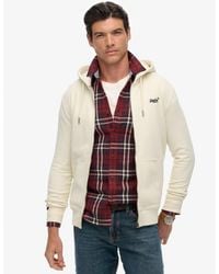Superdry - & Co Essential Logo Half Brushed Zip Hoodie - Lyst