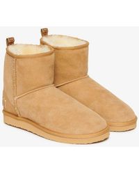 Superdry - & Co Suede Sherpa Ankle Boots - Lyst