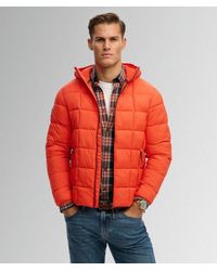 Superdry - & Co Hooded Box Quilt Fuji Lite Jacket - Lyst