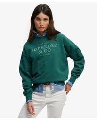 Superdry - & Co Luxe Casual Loose Crew Sweatshirt - Lyst