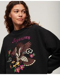 Superdry - Suika Embroidered Loose Sweatshirt - Lyst