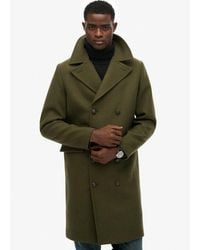 Superdry - & Co The Merchant Store - Wool Blend Long Coat - Lyst