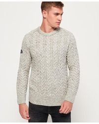 Superdry - Jacob Crew Jumper Concrete Twist - Lyst