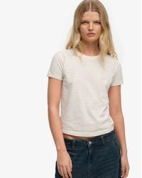 Superdry - & Co Essential Logo Striped Fitted T-shirt - Lyst