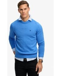 Superdry - & Co Preppy Cotton Jumper X None / Deep Blue Wave - Size: M - Lyst