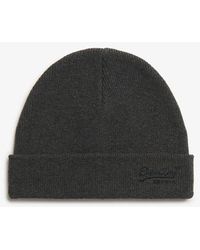 Superdry - Knitted Essential Logo Beanie Hat - Lyst