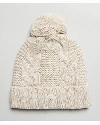 Superdry - & Co Cable Knit Bobble Beanie - Lyst