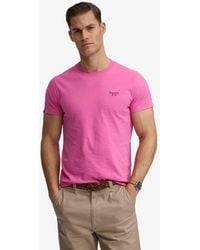 Superdry - & Co Essential Serif Logo Embroidered T-shirt - Lyst