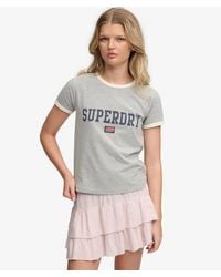 Superdry - & Co Athletic Essentials Stripe T-shirt - Lyst