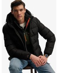 Superdry - & Co Classic Embroidered Logo Hooded Sports Puffer Jacket - Lyst