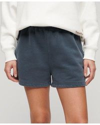 Superdry - Loose Fit Embroidered Vintage Wash Sweat Shorts - Lyst