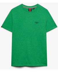 Superdry - Homme T-Shirt Essential À Logo Serif Brodé Taille - Lyst