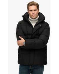 Superdry - & Co Hooded Mid Length Sports Puffer Jacket - Lyst