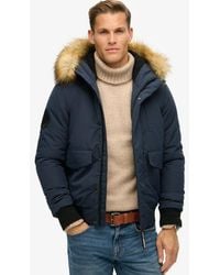 Superdry - & Co Everest Hooded Puffer Bomber Jacket - Lyst