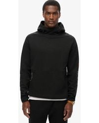 Superdry - Tech Hoodie Met Logo En Losse Pasvorm - Lyst