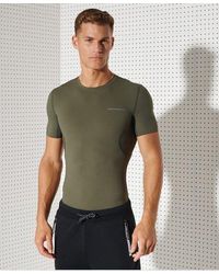 Superdry - Sport Training Ice Cool Short Sleeve T-Shirt Army - Lyst