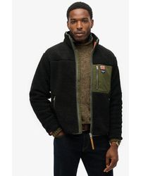 Superdry - Classic Logo Badge Vintage Retro Full Zip Fleece - Lyst