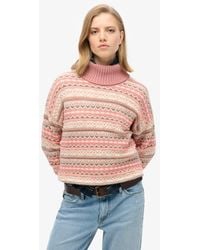 Superdry - & Co Classic Stripe Textured Pattern Jumper - Lyst