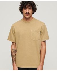 Superdry - T-shirt à poche avec surpiqûres contrastées - Lyst