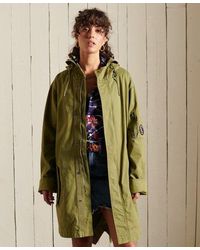 Superdry - Oversized Fishtail Parka Coat Lieutenant - Lyst
