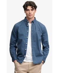 Superdry - Garment Dyed Long Sleeve Shirt - Lyst