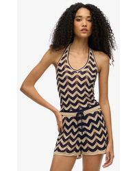 Superdry - & Co Zigzag Knit Shorts - Lyst