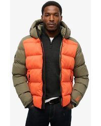 Superdry - Colourblock Hood Sport Puffer Jacket - Lyst