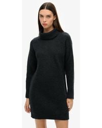 Superdry - & Co Knitted Roll Neck Jumper Dress - Lyst