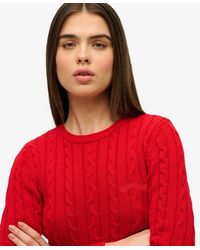 Superdry - & Co Essentials Slim Cable Jumper - Lyst