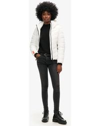 Superdry - & Co Hooded Microfibre Padded Jacket - Lyst
