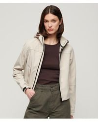 Superdry - Ladies Slim Fit Hooded Soft Shell Trekker Jacket - Lyst