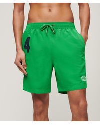 Superdry - & Co Classic Embroidered Recycled Polo 17-inch Swim Shorts - Lyst