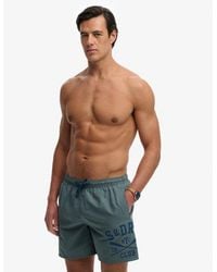 Superdry - & Co Printed Logo 16-inch Swim Shorts - Lyst