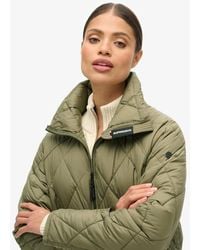 Superdry - & Co Classic Quilted Superlong Coat - Lyst