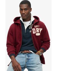 Superdry - Embroidered Vintage Athletic Zip Hoodie - Lyst